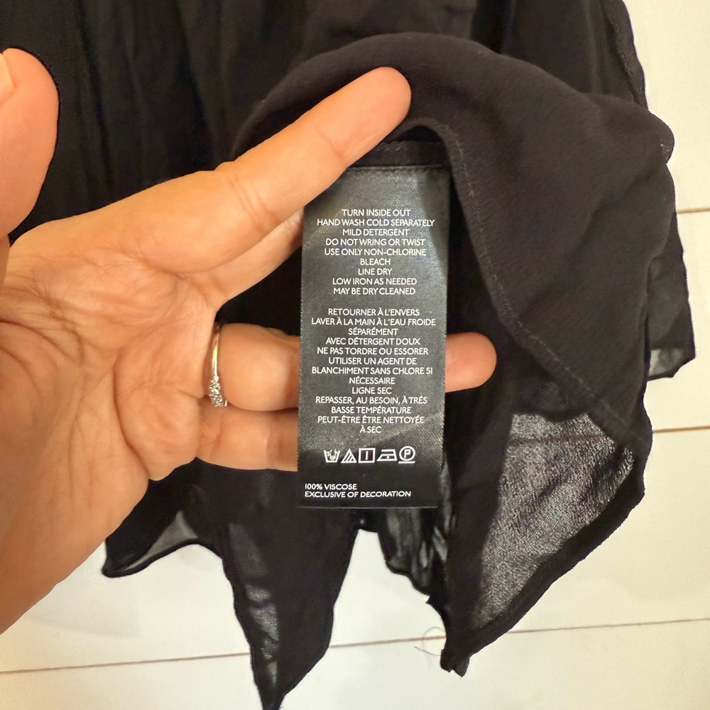 NWOT FREE PEOPLE Madeline Tunic Floral Embroidered Black Combo Size Small $168 - Picture 8 of 12